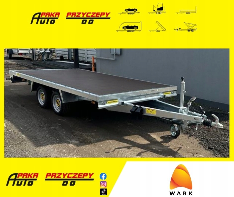 PLATFORMY PRZYCZEPA 4x2 WARK DMC 2700 / WARK 4x2 Platform Trailer DMC 2700 - Rimorkio e hapur/ Platformë: foto 1 PLATFORMY PRZYCZEPA 4x2 WARK DMC 2700 / WARK 4x2 Platform Trailer DMC 2700 - Rimorkio e hapur/ Platformë: foto 1