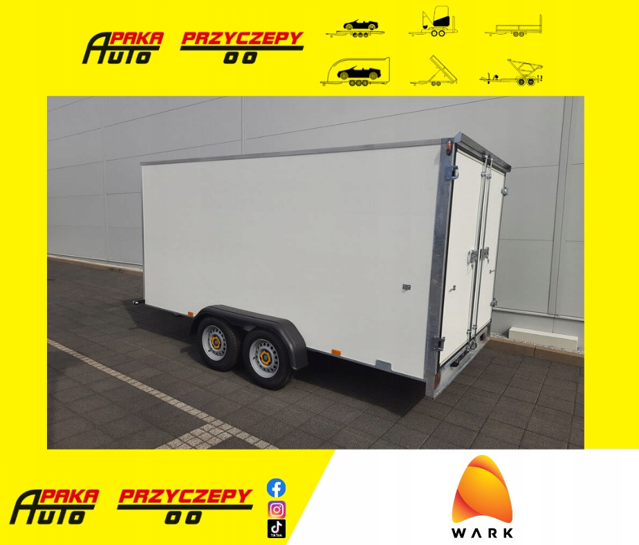 PRZYCZEPA KONTENER CARGO PAKA FURGON BOX 400 x 200 / CARGO CONTAINER TRAILER VAN BOX 400 x 200 - Rimorkio me vagonetë të mbyllur: foto 1 PRZYCZEPA KONTENER CARGO PAKA FURGON BOX 400 x 200 / CARGO CONTAINER TRAILER VAN BOX 400 x 200 - Rimorkio me vagonetë të mbyllur: foto 1