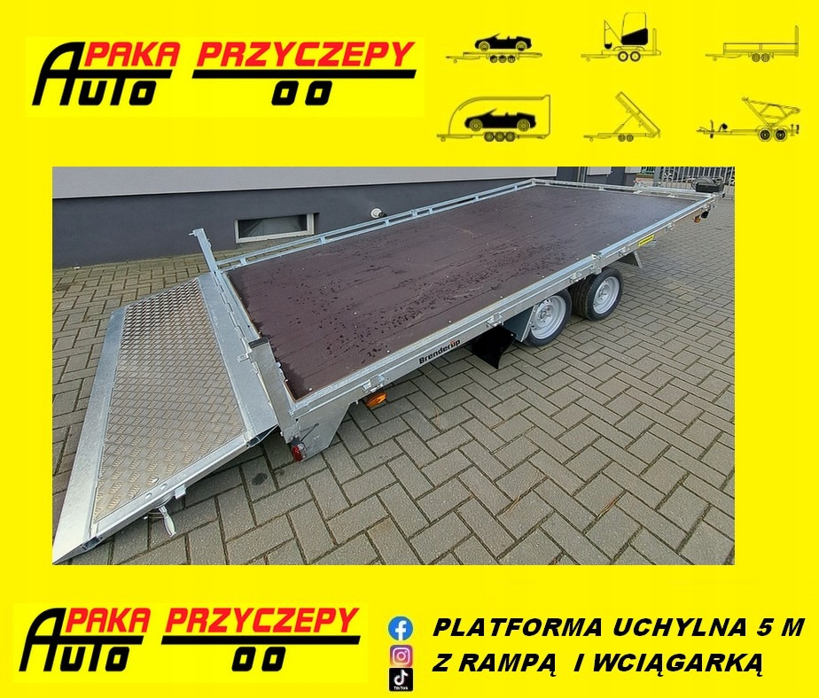 PRZYCZEPA PLATFORMA 508 CM, UCHYŁOWA Z WCIĄGARKĄ, DMC 3500 KG / PLATFORM TRAILER 508 CM, TILTING WITH WINCH, DMC 3500 KG - Rimorkio e hapur/ Platformë: foto 1 PRZYCZEPA PLATFORMA 508 CM, UCHYŁOWA Z WCIĄGARKĄ, DMC 3500 KG / PLATFORM TRAILER 508 CM, TILTING WITH WINCH, DMC 3500 KG - Rimorkio e hapur/ Platformë: foto 1