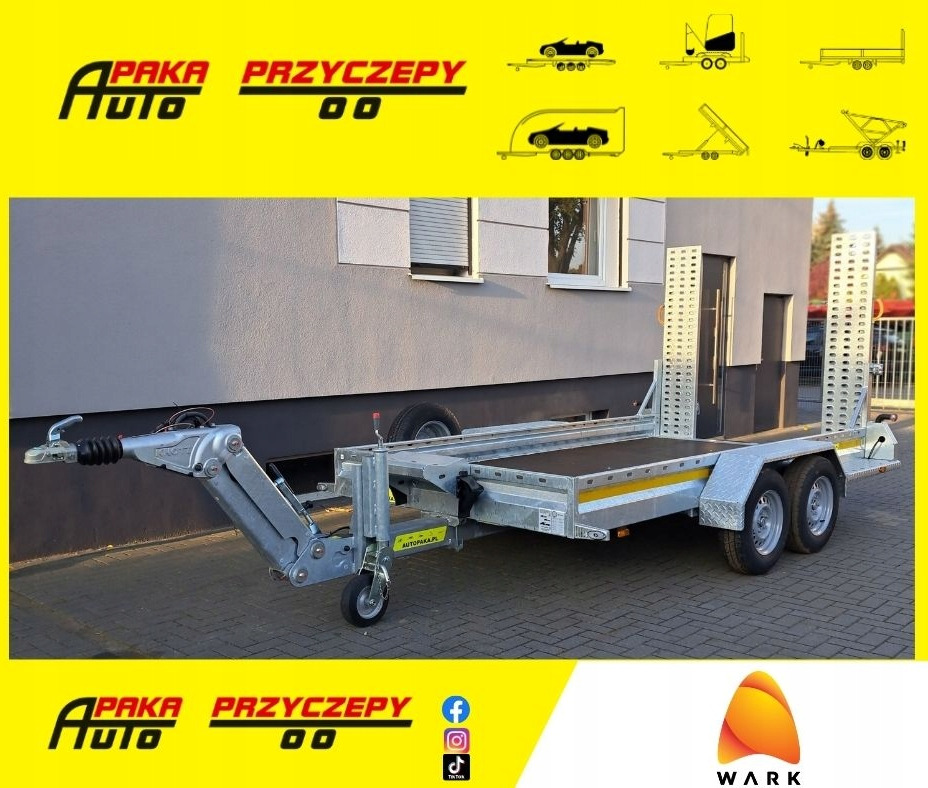 PRZYCZEPA WARK KHD DO MINIKOPARKI KOPARKI REGULOWANY DYSZEL DMC 3500 / WARK KHD TRAILER FOR MINI EXCAVATOR WITH ADJUSTABLE DRAWBAR DMC 3500 - Rimorkio për makineri ndërtimi: foto 1 PRZYCZEPA WARK KHD DO MINIKOPARKI KOPARKI REGULOWANY DYSZEL DMC 3500 / WARK KHD TRAILER FOR MINI EXCAVATOR WITH ADJUSTABLE DRAWBAR DMC 3500 - Rimorkio për makineri ndërtimi: foto 1