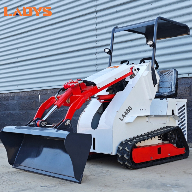 LADYS Free Shipping Mini Skid Steer Loader Compact Track Electric/Diesel Chinese Mini Skid Steer Loader For Sale With Mini Skid Steer Attachments 4 In 1 Bucket - Mini fadrom: foto 5 LADYS Free Shipping Mini Skid Steer Loader Compact Track Electric/Diesel Chinese Mini Skid Steer Loader For Sale With Mini Skid Steer Attachments 4 In 1 Bucket - Mini fadrom: foto 5