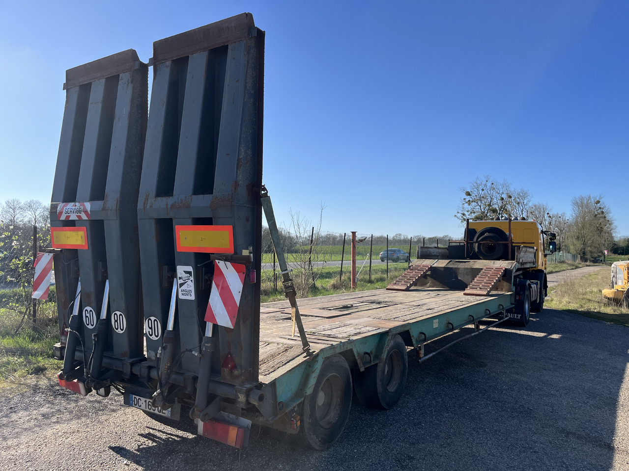 Gjysmë rimorkio me plan ngarkimi të ulët ACTM S32215 porte engins surbaissé rampes: foto 11