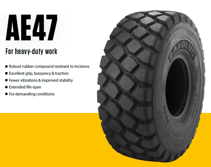 AEOLUS AE47 29,5R25 TL L4/E4 ** – for Loaders & ATD Dump Truck - Goma dhe bandazhe për Fadrom me goma: foto 1 AEOLUS AE47 29,5R25 TL L4/E4 ** – for Loaders & ATD Dump Truck - Goma dhe bandazhe për Fadrom me goma: foto 1