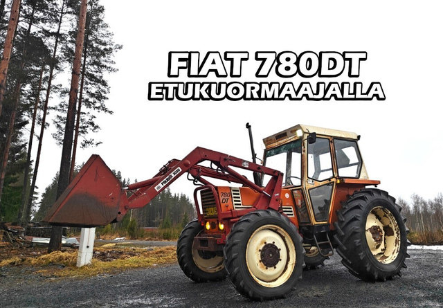 Fiat 780DT etukuormaajalla - Traktor: foto 1 Fiat 780DT etukuormaajalla - Traktor: foto 1