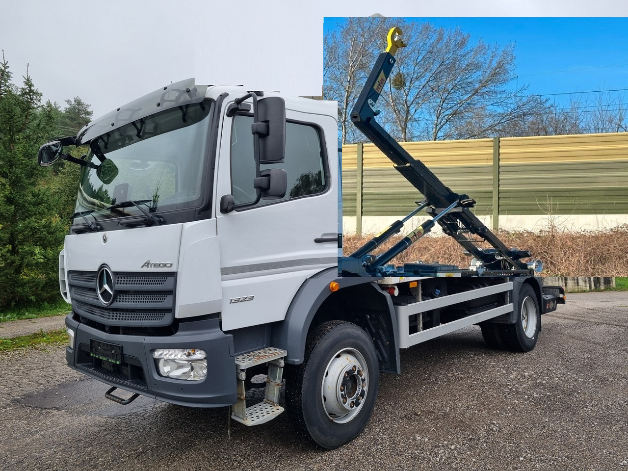 MERCEDES-BENZ ATEGO 1323 4x4 ABROLKIPPER - Kamion vetëngarkues: foto 1 MERCEDES-BENZ ATEGO 1323 4x4 ABROLKIPPER - Kamion vetëngarkues: foto 1
