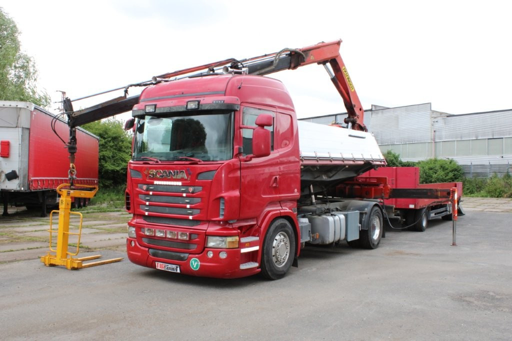 SCANIA R480 PALFINGER PK16000, EURO 5, CRANE FORKS - Kamion vetëshkarkues, Kamion me vinç: foto 3 SCANIA R480 PALFINGER PK16000, EURO 5, CRANE FORKS - Kamion vetëshkarkues, Kamion me vinç: foto 3
