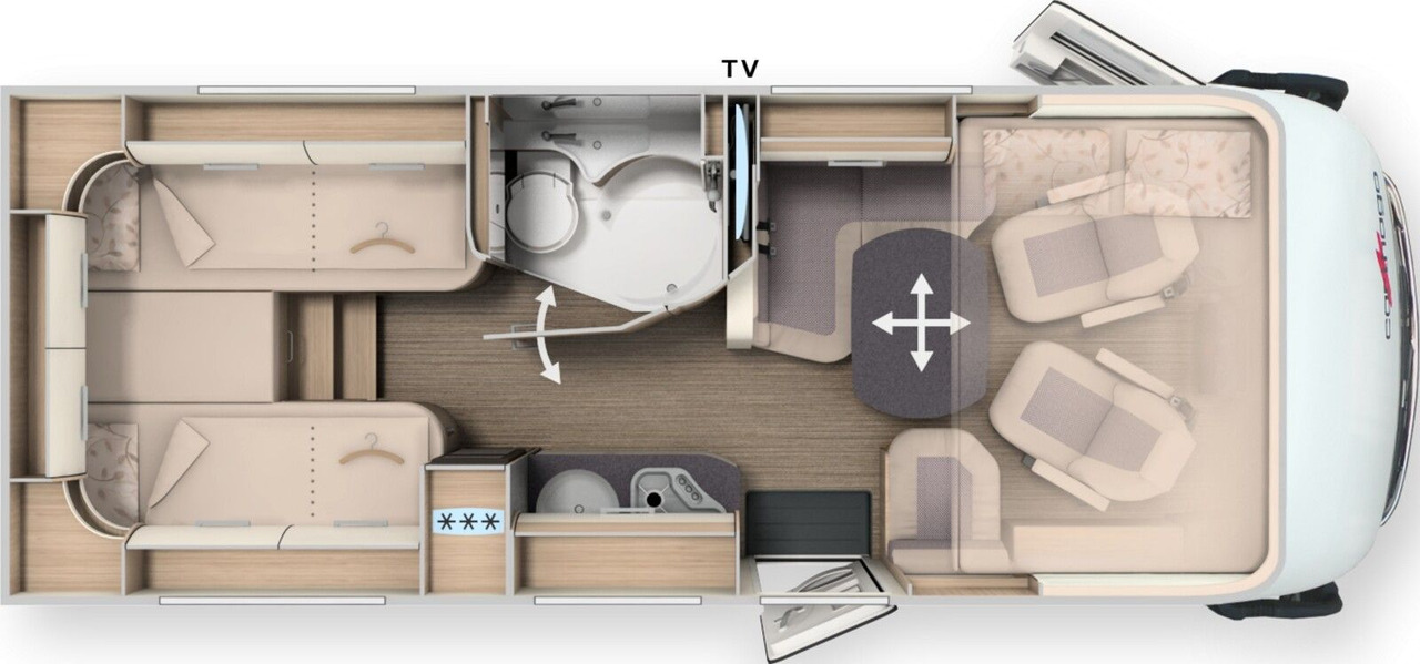 Carthago C1-tourer I 143 KB LE comfort 2025 MB*TV 32/24 - Kamper i integruar: foto 2 Carthago C1-tourer I 143 KB LE comfort 2025 MB*TV 32/24 - Kamper i integruar: foto 2