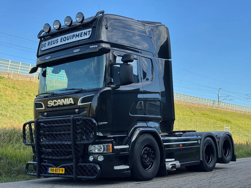 Gjysmë-kamion Scania R580 V8 6x2 FULL AIR APK BLACK: foto 1