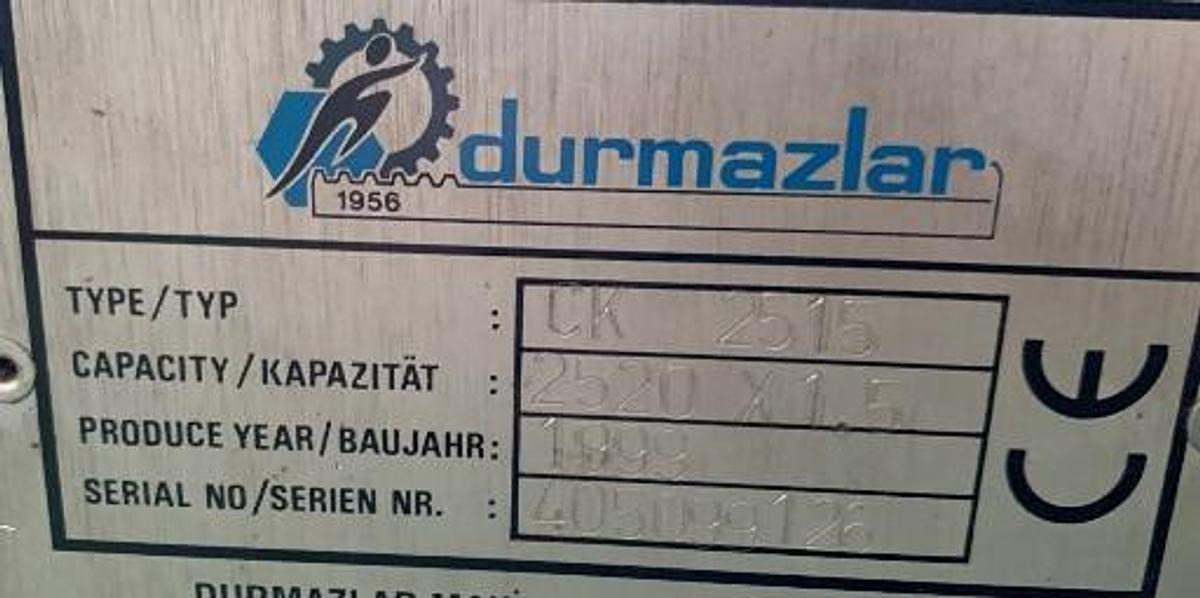 Abkantmaschine DURMAZLAR - Makinë për përpunimin e metalit: foto 3 Abkantmaschine DURMAZLAR - Makinë për përpunimin e metalit: foto 3