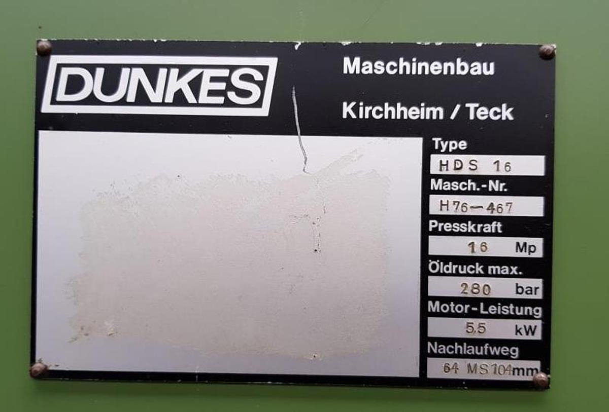 Hydr. Schnelläuferpresse DUNKES - Makinë për përpunimin e metalit: foto 5 Hydr. Schnelläuferpresse DUNKES - Makinë për përpunimin e metalit: foto 5