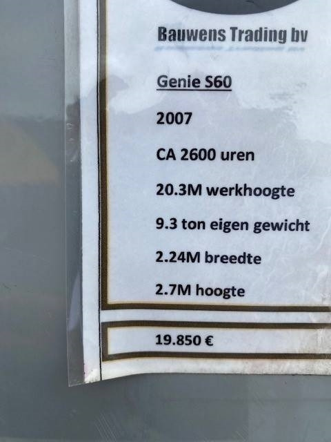 Genie S 60 - Krah teleskopik: foto 5 Genie S 60 - Krah teleskopik: foto 5