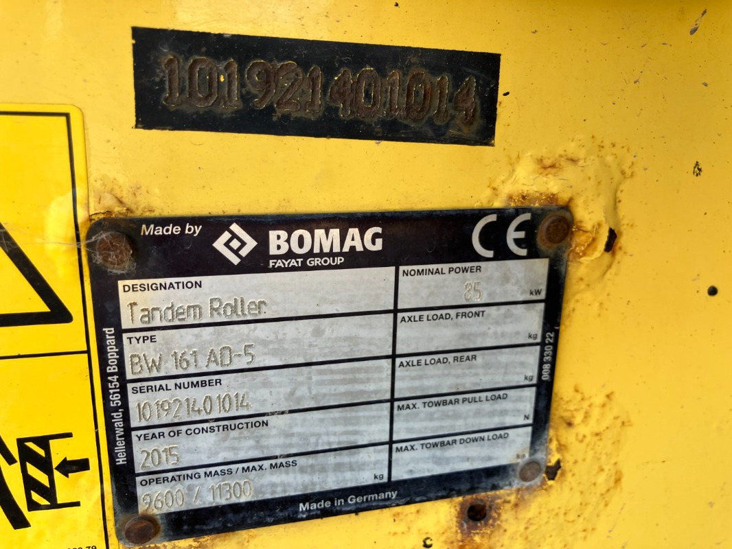 BOMAG DE BW 161 AD-5 Stage IIIb/Tier 4i - Rul rrugësh: foto 2 BOMAG DE BW 161 AD-5 Stage IIIb/Tier 4i - Rul rrugësh: foto 2