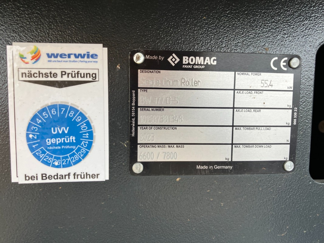 BOMAG DE BW 177 D-5 Stage V/Tier 4f - Rul: foto 3 BOMAG DE BW 177 D-5 Stage V/Tier 4f - Rul: foto 3