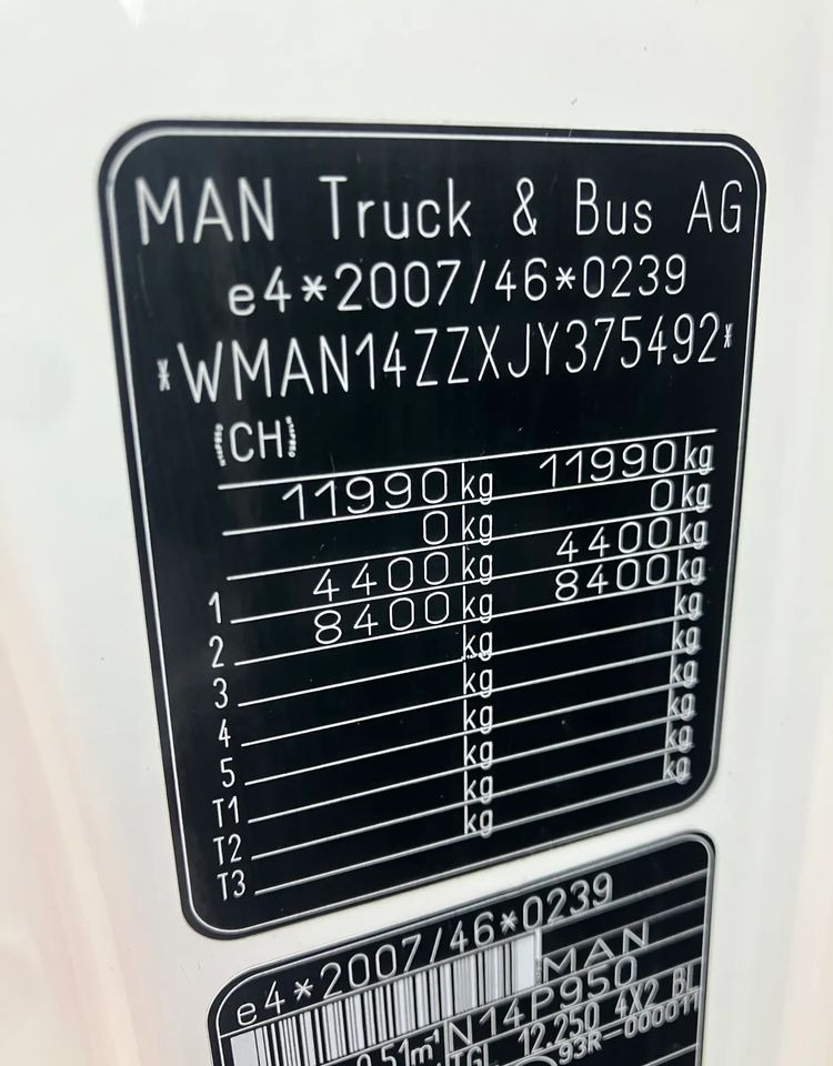 MAN Man TGM 12.250 euro 6 ramo do zabudowy Pomoc drogowa laweta kiper - Kamion kabinë-shasi: foto 3 MAN Man TGM 12.250 euro 6 ramo do zabudowy Pomoc drogowa laweta kiper - Kamion kabinë-shasi: foto 3