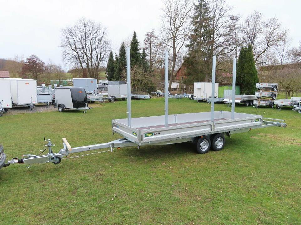 Langmaterialanhänger Unsinn LM 3554-14-2040 Deichsel ausziehbar - Rimorkio e hapur/ Platformë: foto 2 Langmaterialanhänger Unsinn LM 3554-14-2040 Deichsel ausziehbar - Rimorkio e hapur/ Platformë: foto 2