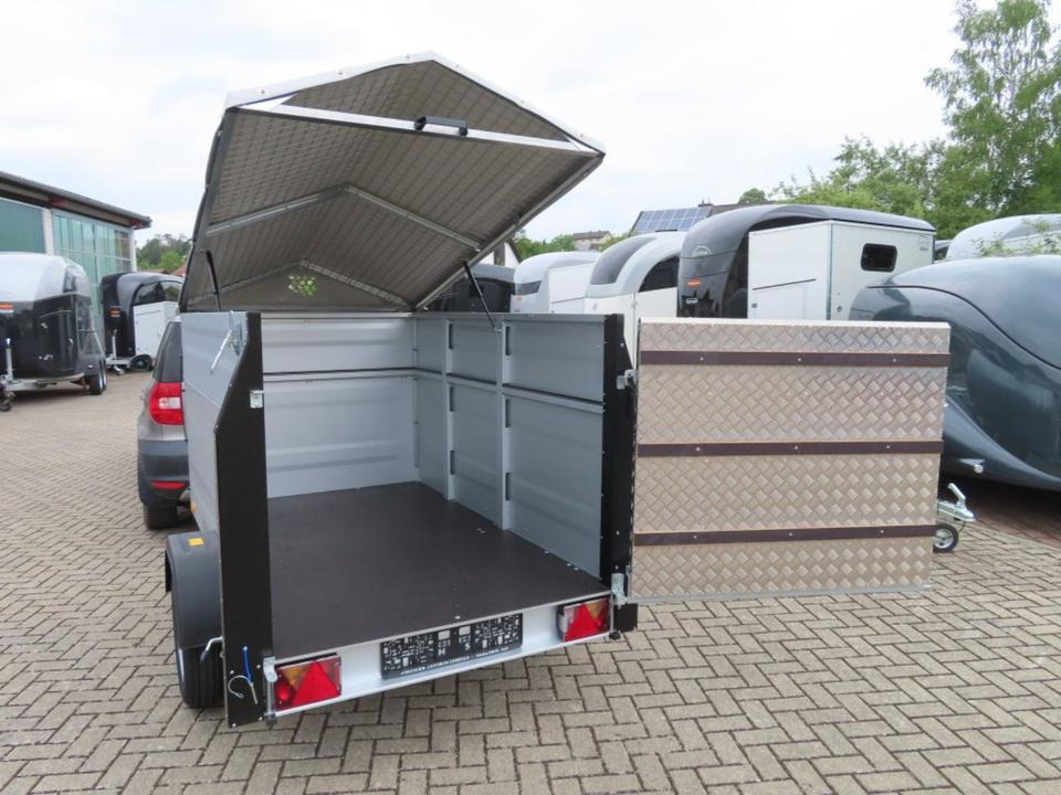 TPV Kleinviehanhänger 1,0t Flügeltür Viehanhänger Ziegen Schafe - Rimorkio bagëtish: foto 2 TPV Kleinviehanhänger 1,0t Flügeltür Viehanhänger Ziegen Schafe - Rimorkio bagëtish: foto 2