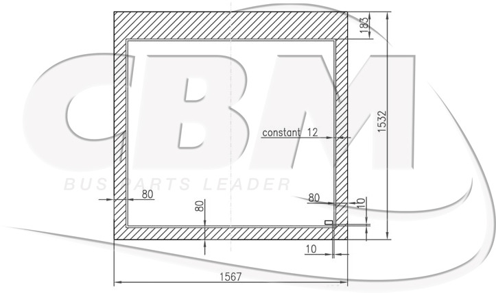 CBM OEM SIDE BAY WINDOW - WABCO (9617230120) - Dritare dhe pjesë këmbimi për Autobus: foto 1 CBM OEM SIDE BAY WINDOW - WABCO (9617230120) - Dritare dhe pjesë këmbimi për Autobus: foto 1
