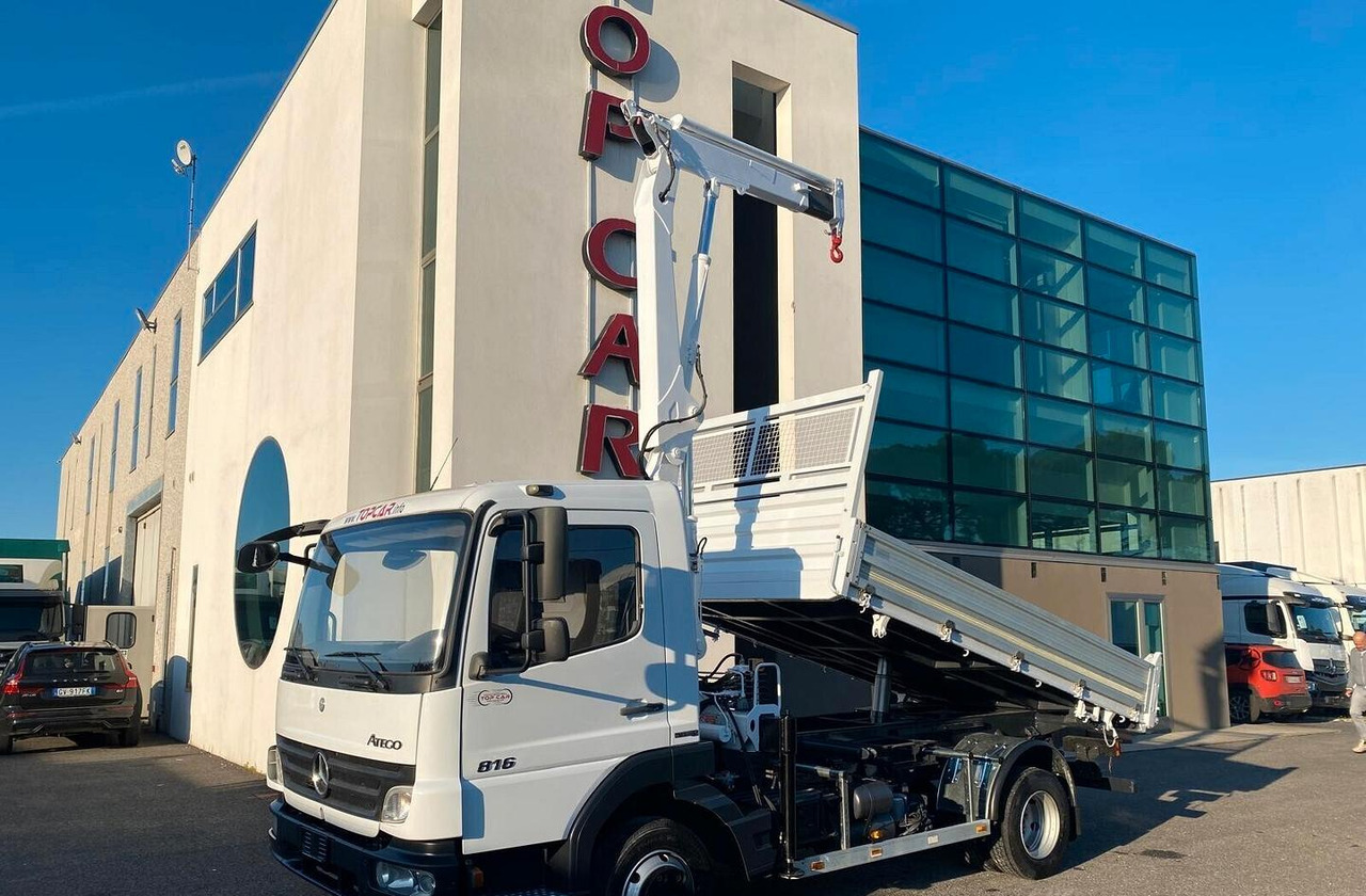 MERCEDES 816 ATEGO RIBALTABILE E GRU - Kamion vetëshkarkues, Kamion me vinç: foto 1 MERCEDES 816 ATEGO RIBALTABILE E GRU - Kamion vetëshkarkues, Kamion me vinç: foto 1