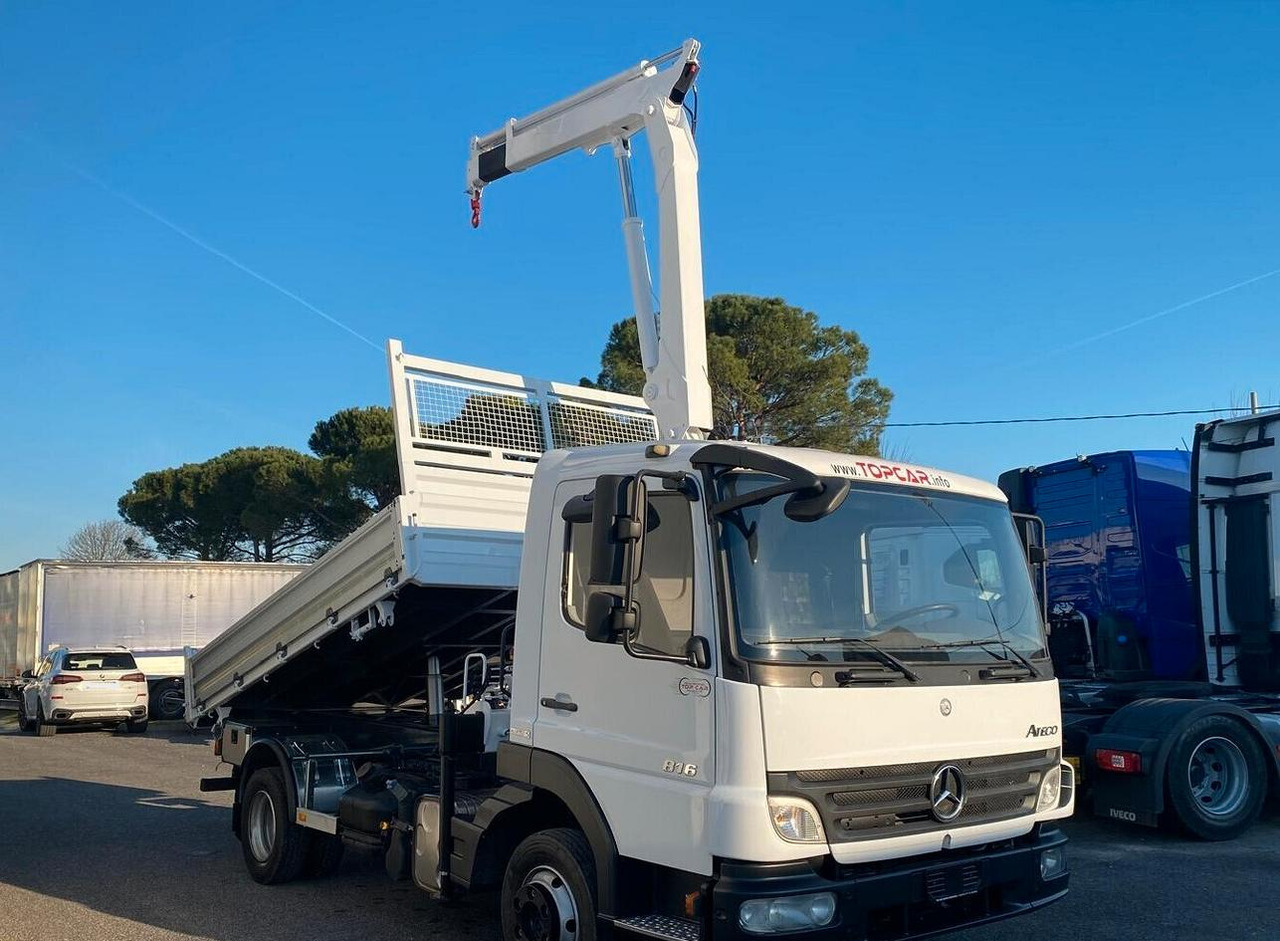 MERCEDES 816 ATEGO RIBALTABILE E GRU - Kamion vetëshkarkues, Kamion me vinç: foto 3 MERCEDES 816 ATEGO RIBALTABILE E GRU - Kamion vetëshkarkues, Kamion me vinç: foto 3