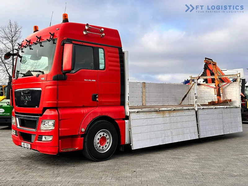 MAN TGX 26.480 Ciężarówka burtowa MAN TGX 26.480 6X2 / PALFINGER PK9002-EH B Crane / 80% Michelin - Kamion me vinç: foto 2 MAN TGX 26.480 Ciężarówka burtowa MAN TGX 26.480 6X2 / PALFINGER PK9002-EH B Crane / 80% Michelin - Kamion me vinç: foto 2