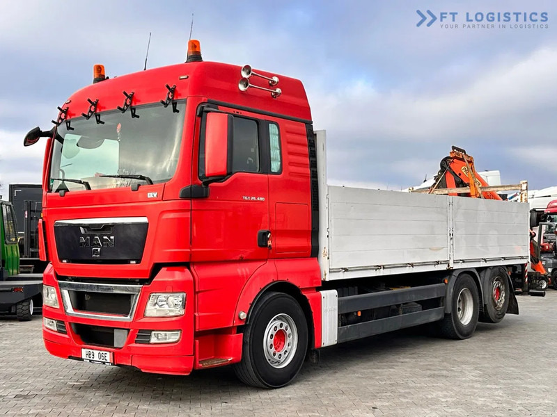 MAN TGX 26.480 Ciężarówka burtowa MAN TGX 26.480 6X2 / PALFINGER PK9002-EH B Crane / 80% Michelin - Kamion me vinç: foto 4 MAN TGX 26.480 Ciężarówka burtowa MAN TGX 26.480 6X2 / PALFINGER PK9002-EH B Crane / 80% Michelin - Kamion me vinç: foto 4
