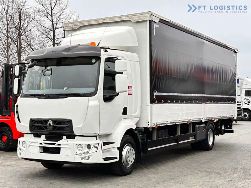 Renault Midlum 250 Renault D 250 / AUTOMATIC / 4X2 / 18 PALLETS / TAIL LIFT / SIDE BOARDS / curtainsider truck - Kamion me tendë: foto 2 Renault Midlum 250 Renault D 250 / AUTOMATIC / 4X2 / 18 PALLETS / TAIL LIFT / SIDE BOARDS / curtainsider truck - Kamion me tendë: foto 2