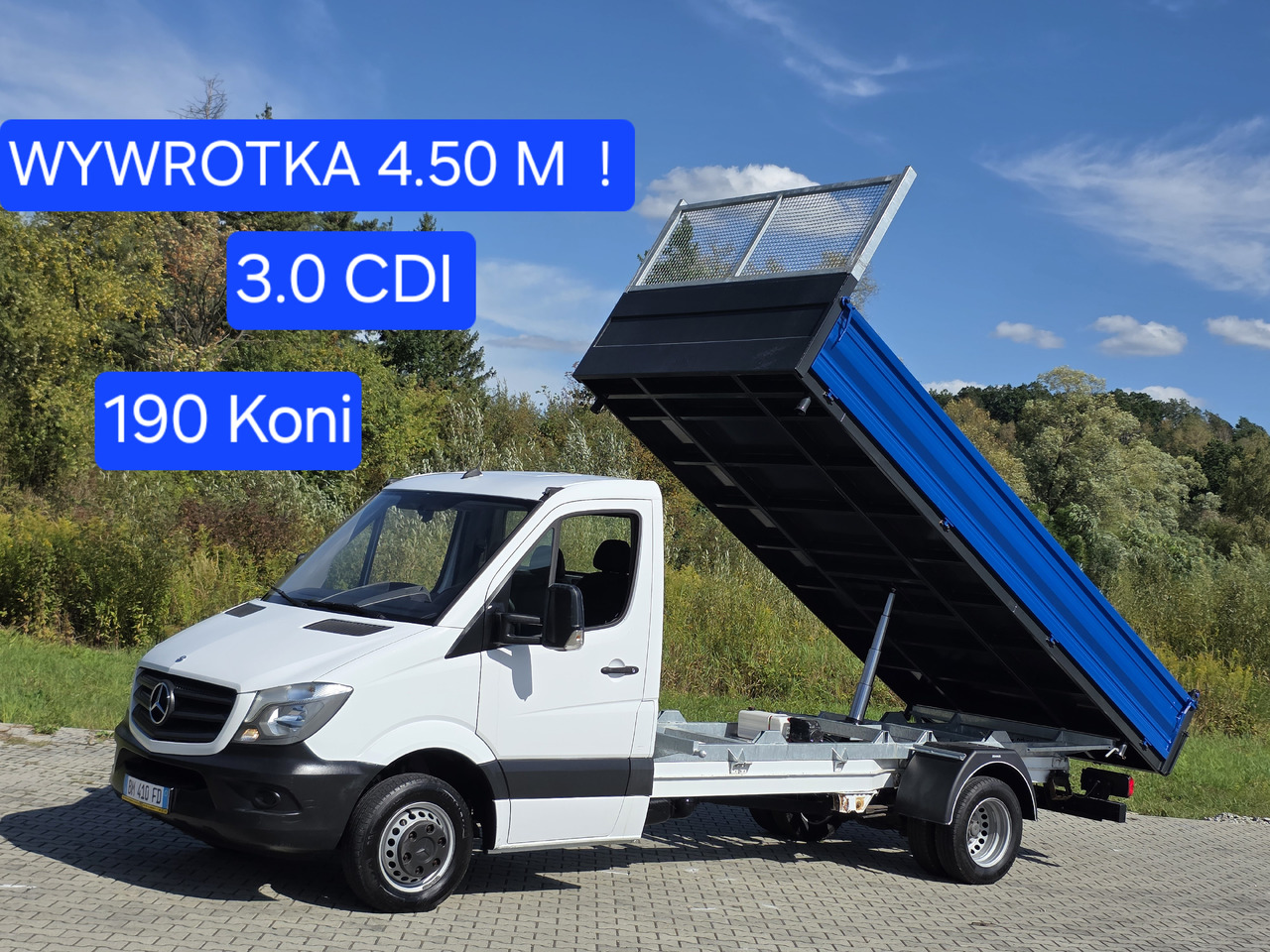 MERCEDES-BENZ Sprinter 419 CDI Wywrotka 4.50 M ! Kiper 3-Stronny ! Klima ! 3.0 CDI * 190 Km ! - Kamioncine vetëshkarkuese: foto 1 MERCEDES-BENZ Sprinter 419 CDI Wywrotka 4.50 M ! Kiper 3-Stronny ! Klima ! 3.0 CDI * 190 Km ! - Kamioncine vetëshkarkuese: foto 1