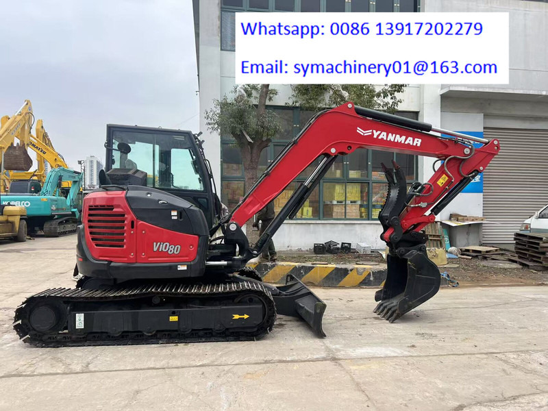 Yanmar Vio 80 - Ekskavator me zinxhirë: foto 2 Yanmar Vio 80 - Ekskavator me zinxhirë: foto 2