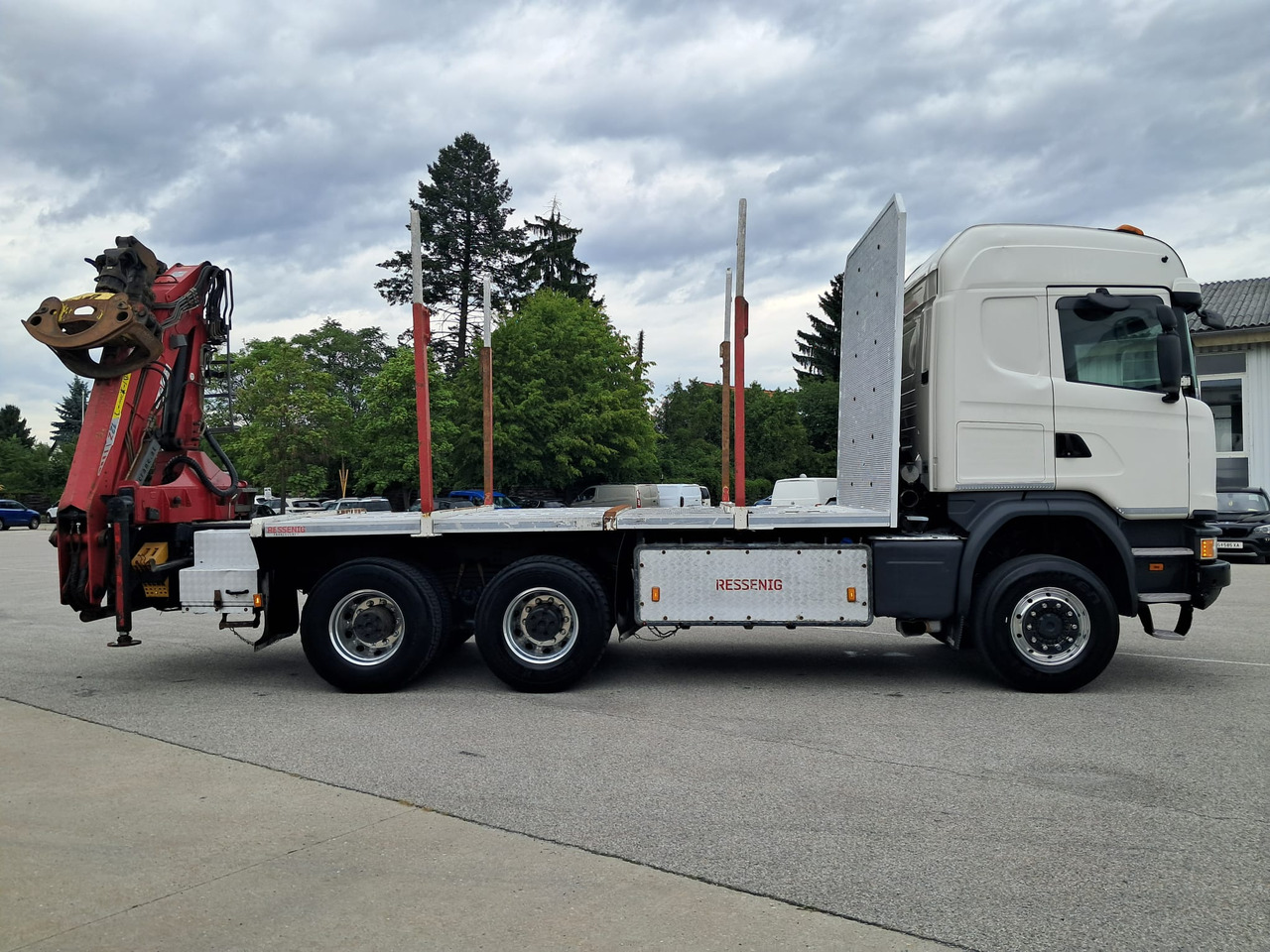 SCANIA G 490 6x6 Blatt-Blatt | Klima | Schaltgetriebe | Euro 6 | Penz-Kran 12Z | - Kamion për transport druri, Kamion me vinç: foto 3 SCANIA G 490 6x6 Blatt-Blatt | Klima | Schaltgetriebe | Euro 6 | Penz-Kran 12Z | - Kamion për transport druri, Kamion me vinç: foto 3