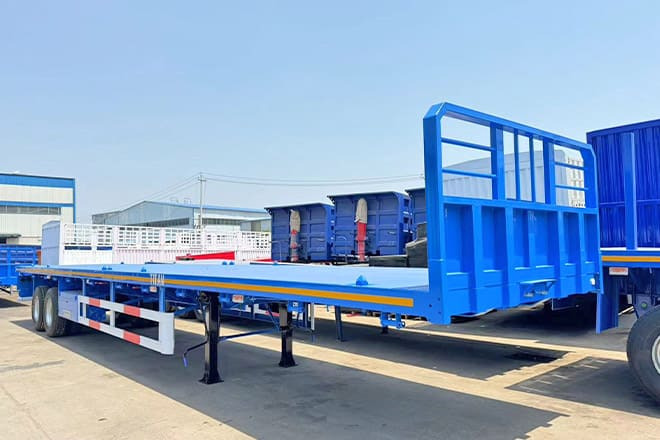 TITAN 2 Axle 45 Ft Flatbed Trailers for Sale in Algeria - Gjysmë rimorkio e hapur/ Platformë: foto 3 TITAN 2 Axle 45 Ft Flatbed Trailers for Sale in Algeria - Gjysmë rimorkio e hapur/ Platformë: foto 3