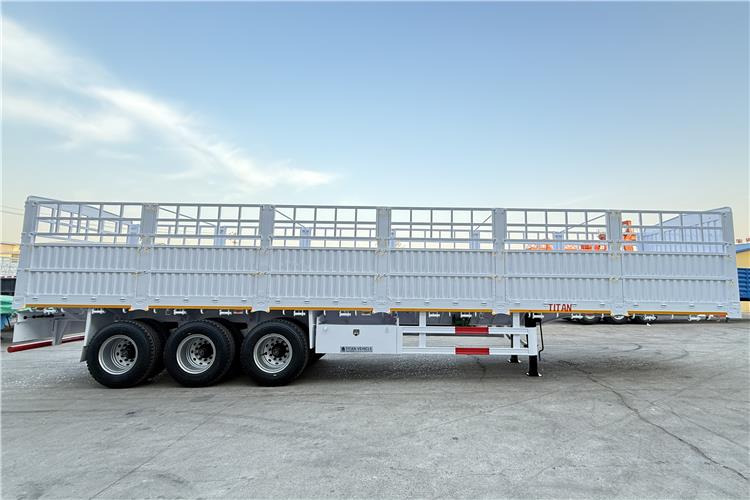 TITAN 80 Ton Fence Cargo Trailer for Sale In Mali - Gjysmë rimorkio bagëtish: foto 4 TITAN 80 Ton Fence Cargo Trailer for Sale In Mali - Gjysmë rimorkio bagëtish: foto 4