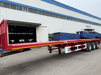 TITAN Flatbed Tri Axle Truck Trailer for Sale in Tanzania - Gjysmë rimorkio e hapur/ Platformë: foto 1 TITAN Flatbed Tri Axle Truck Trailer for Sale in Tanzania - Gjysmë rimorkio e hapur/ Platformë: foto 1