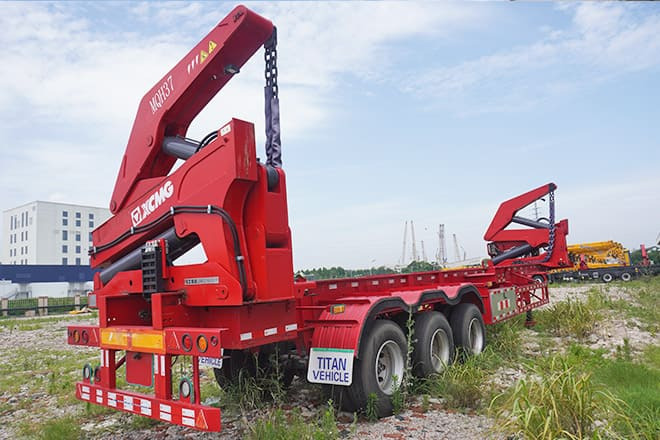 XCMG 20Ft 40Ft Container Side Loader for Sale in Guyana - Transportjer kontejnerësh/ Gjysmë rimorkio me karroceri të çmontueshme: foto 4 XCMG 20Ft 40Ft Container Side Loader for Sale in Guyana - Transportjer kontejnerësh/ Gjysmë rimorkio me karroceri të çmontueshme: foto 4