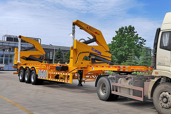 XCMG 40T Container Side Lift Trailer for Sale in Tanzania - Transportjer kontejnerësh/ Gjysmë rimorkio me karroceri të çmontueshme: foto 3 XCMG 40T Container Side Lift Trailer for Sale in Tanzania - Transportjer kontejnerësh/ Gjysmë rimorkio me karroceri të çmontueshme: foto 3