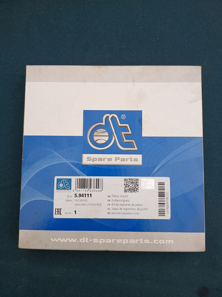 DT Piston rings 594111 for Daf - Pistonat/ Unazat/ Bokullat: foto 1 DT Piston rings 594111 for Daf - Pistonat/ Unazat/ Bokullat: foto 1