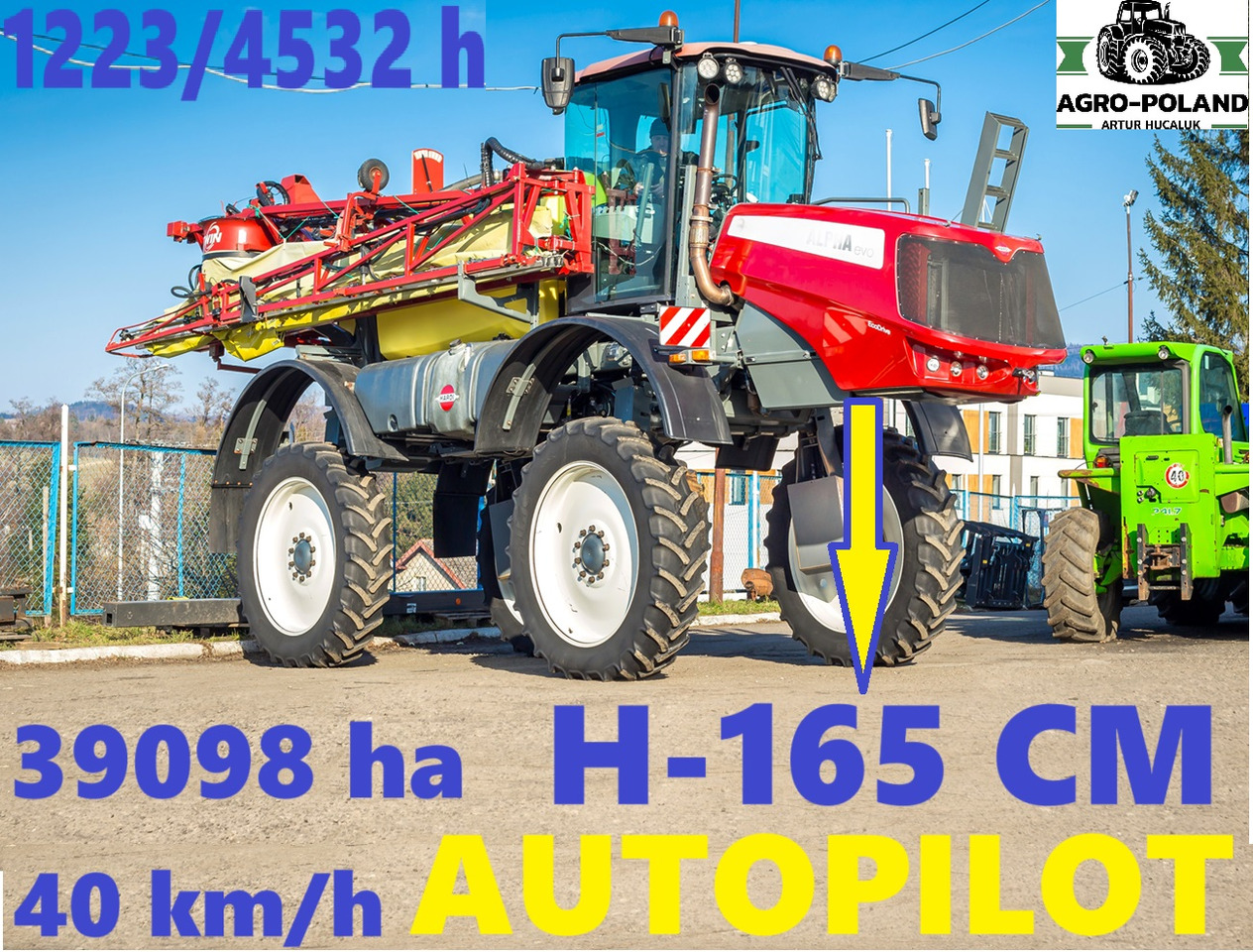 HARDI ALPHA 4100 EVO - 2014 ROK - H-165 CM - 1223 h - AUTOPILOT - 40 km/h - 24 M - Spërkatës i vetëlëvizshëm: foto 3 HARDI ALPHA 4100 EVO - 2014 ROK - H-165 CM - 1223 h - AUTOPILOT - 40 km/h - 24 M - Spërkatës i vetëlëvizshëm: foto 3