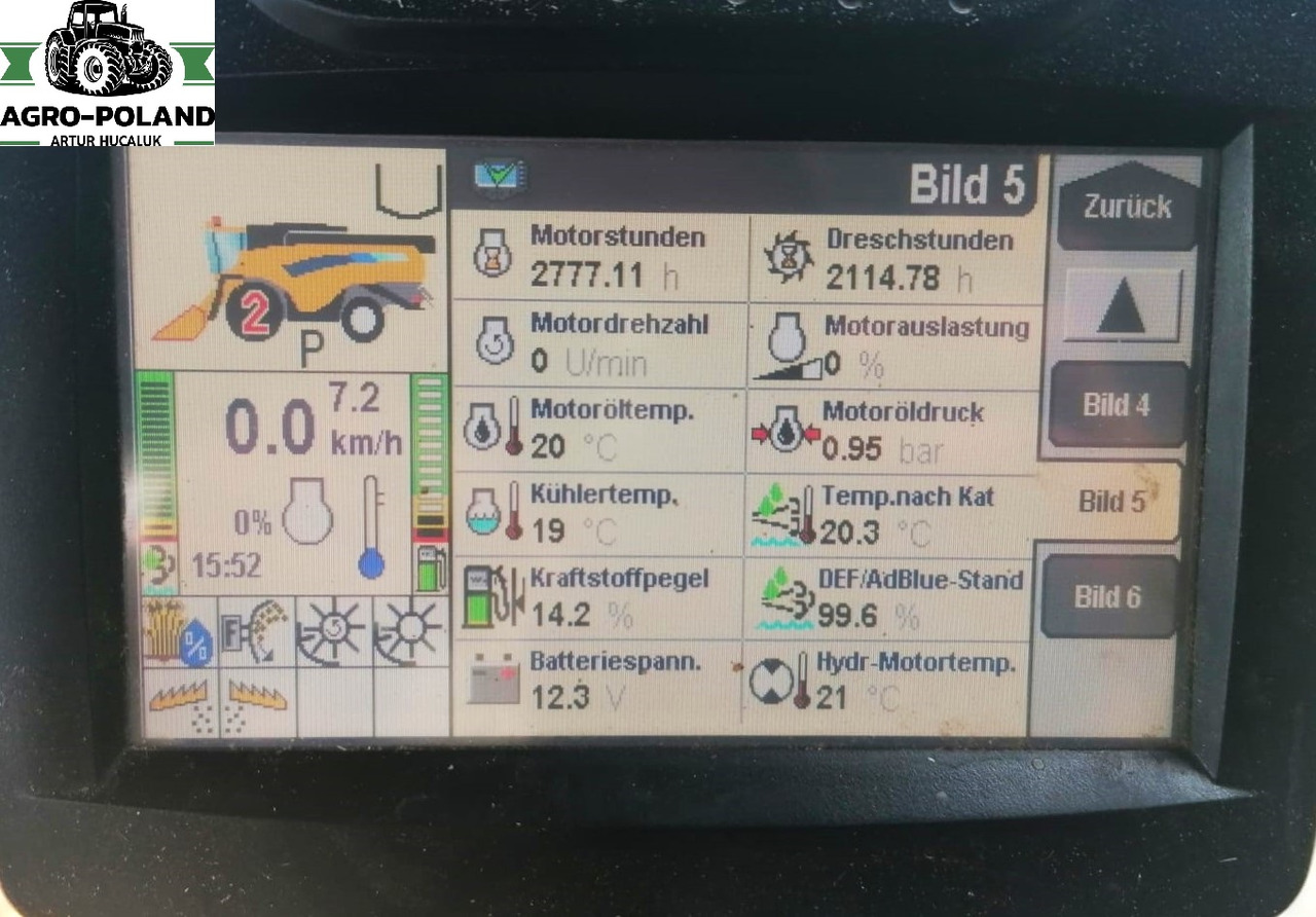 NEW HOLLAND CX 6080 - 2114/2777 h - 2014 ROK + VARIFEED 6,09 M - Autokombajnë: foto 5 NEW HOLLAND CX 6080 - 2114/2777 h - 2014 ROK + VARIFEED 6,09 M - Autokombajnë: foto 5