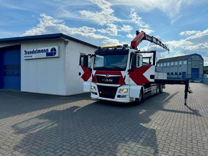 MAN TGS 26.460 6x2 Lenk-Liftachse Palfingerkran PK 22002 hi Fahrerha - Kamion me karroceri të hapur, Kamion me vinç: foto 1 MAN TGS 26.460 6x2 Lenk-Liftachse Palfingerkran PK 22002 hi Fahrerha - Kamion me karroceri të hapur, Kamion me vinç: foto 1