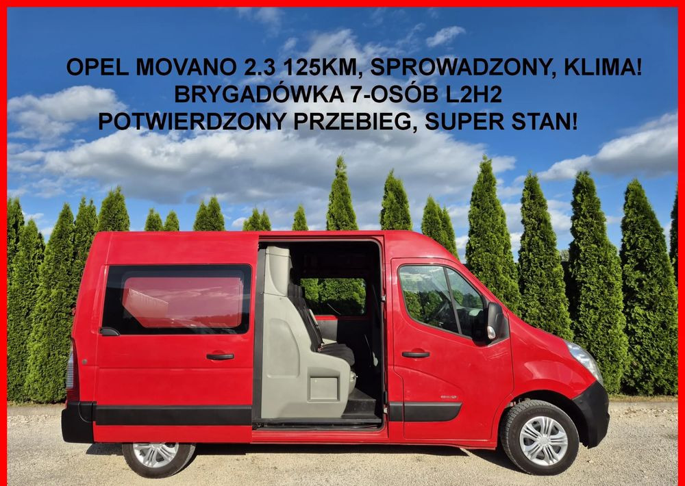 Opel Movano 2.3 125KM L2H2 Dubel Kabina - Kamioncine dopio kabinë: foto 2 Opel Movano 2.3 125KM L2H2 Dubel Kabina - Kamioncine dopio kabinë: foto 2