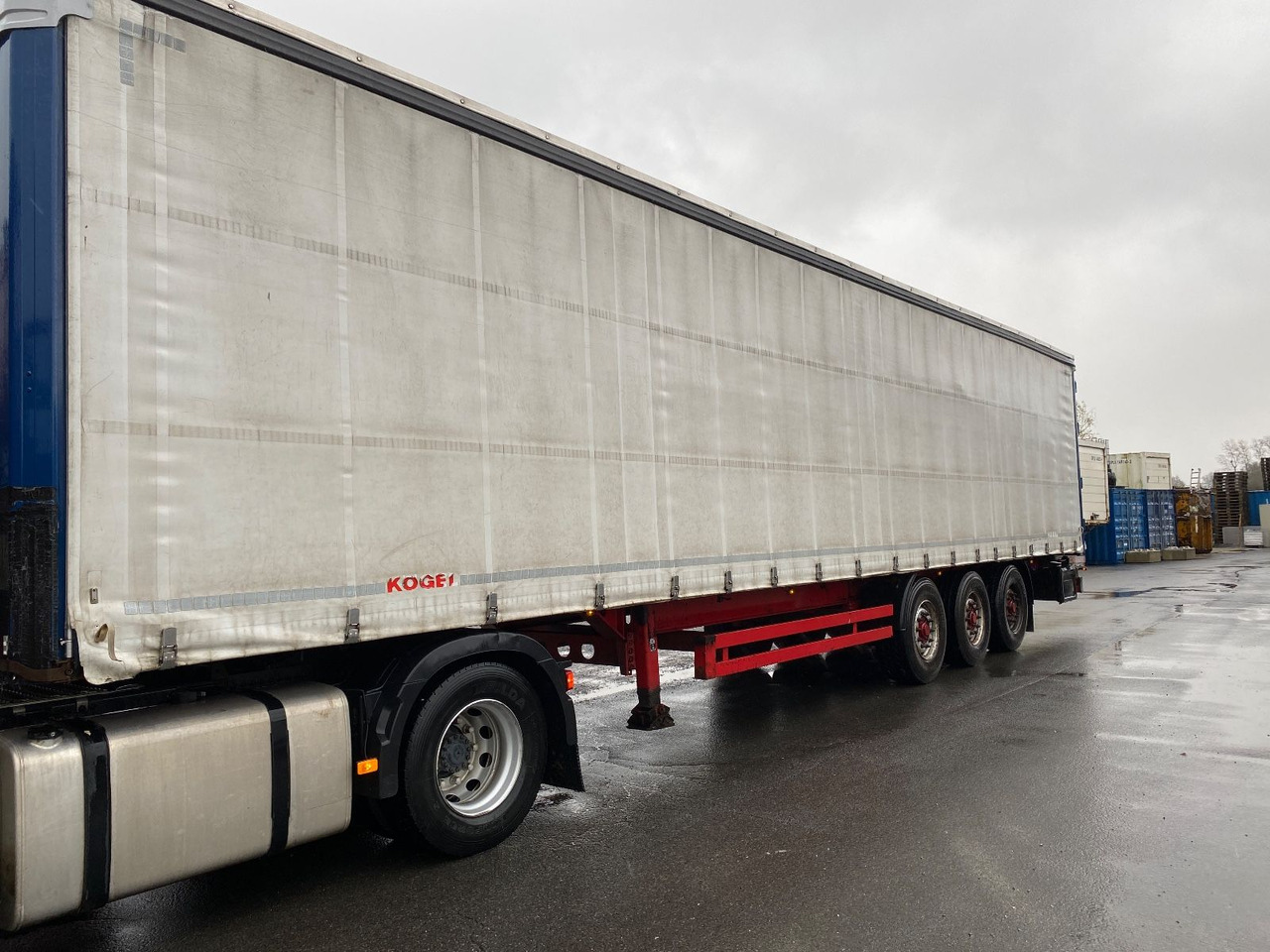 Kögel 3-achs Curtainsider / Edscha/Lenkachse/RSAB - Gjysmë rimorkio me tendë: foto 1 Kögel 3-achs Curtainsider / Edscha/Lenkachse/RSAB - Gjysmë rimorkio me tendë: foto 1