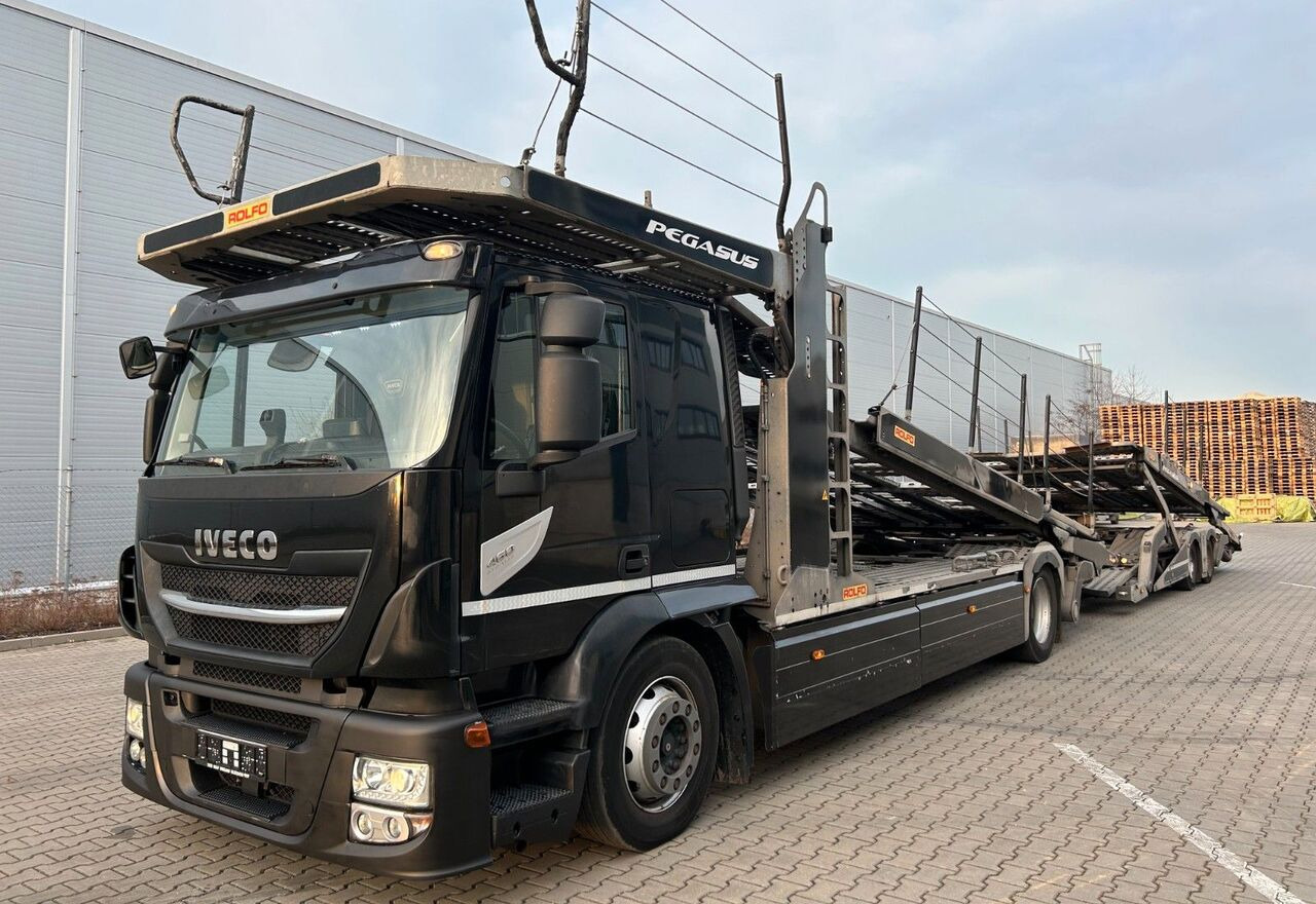 IVECO Stralis 460 + car transporter trailer - Autotransportues: foto 1 IVECO Stralis 460 + car transporter trailer - Autotransportues: foto 1