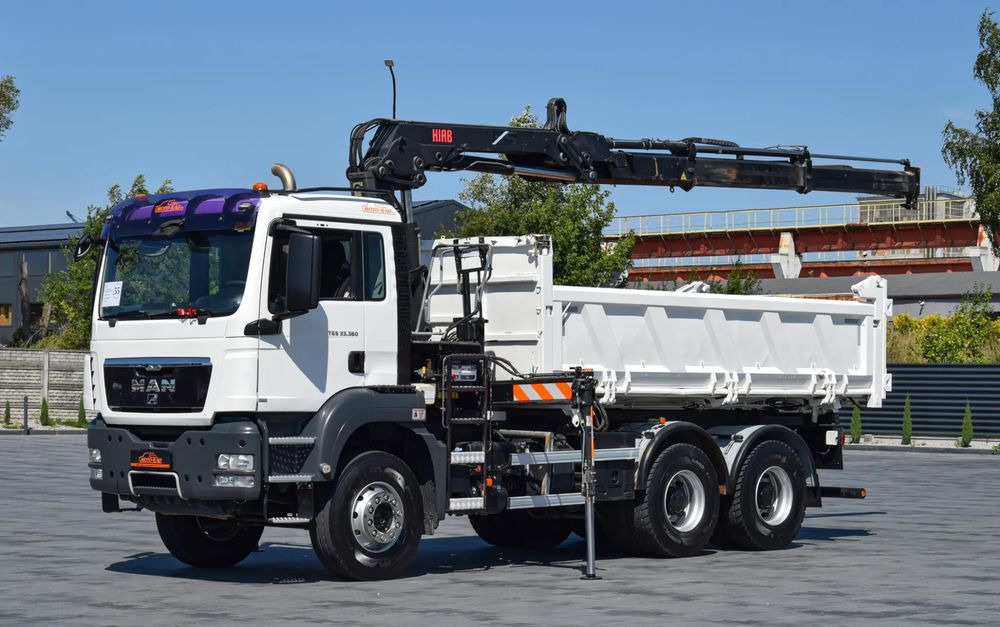MAN TGS 33.360 / 6x4 / HDS HIAB 122 E-2 HIDUO / STEROWANIE RADIOWE / WYWROTKA / HYDROBURTA / AUTOMAT / KLIMA / TEMPOMAT / KAMERA COFANIA / SPROWADZONY - Kamion vetëshkarkues: foto 1 MAN TGS 33.360 / 6x4 / HDS HIAB 122 E-2 HIDUO / STEROWANIE RADIOWE / WYWROTKA / HYDROBURTA / AUTOMAT / KLIMA / TEMPOMAT / KAMERA COFANIA / SPROWADZONY - Kamion vetëshkarkues: foto 1