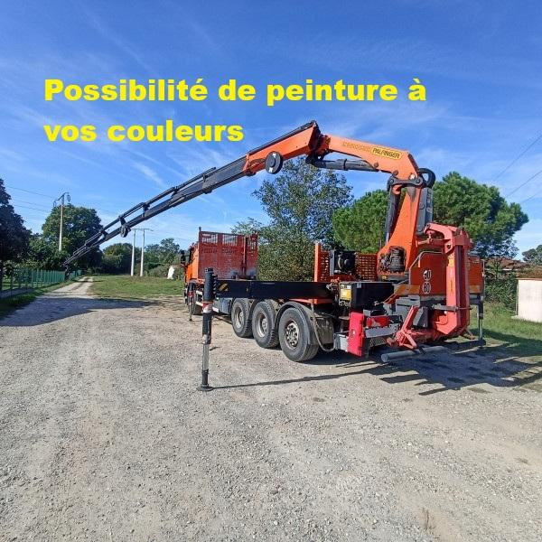 Scania P 410 - Kamion me karroceri të hapur, Kamion me vinç: foto 1 Scania P 410 - Kamion me karroceri të hapur, Kamion me vinç: foto 1