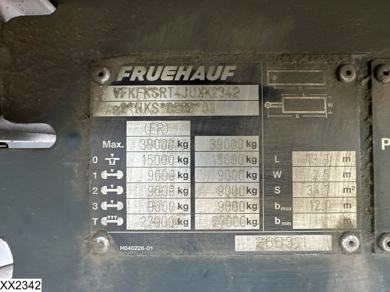 Fruehauf Tautliner Dhollandia - Gjysmë rimorkio me tendë: foto 4 Fruehauf Tautliner Dhollandia - Gjysmë rimorkio me tendë: foto 4