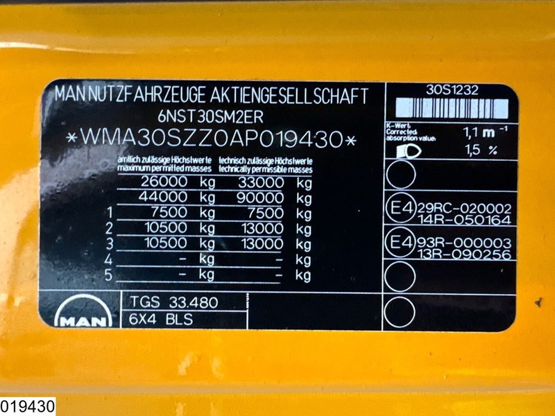 Gjysmë-kamion MAN TGS 33 480 6x4, Retarder: foto 7