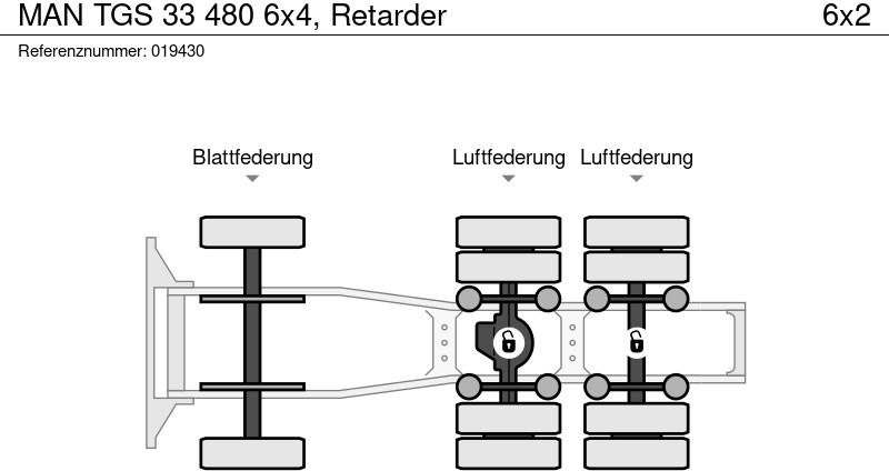 Gjysmë-kamion MAN TGS 33 480 6x4, Retarder: foto 14