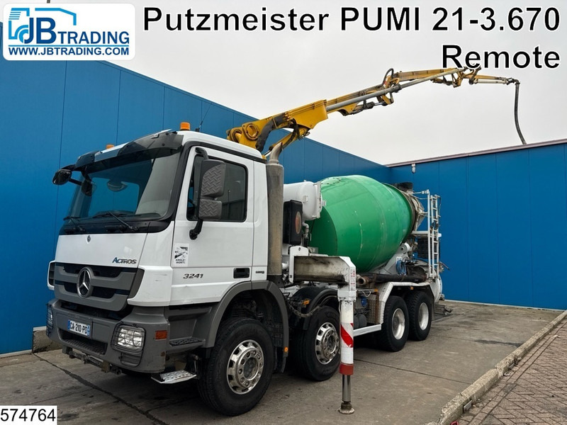 Pompë betoni Mercedes-Benz Actros 3241 8X4, EURO 5, Steel, Putzmeister 21-3.670: foto 1