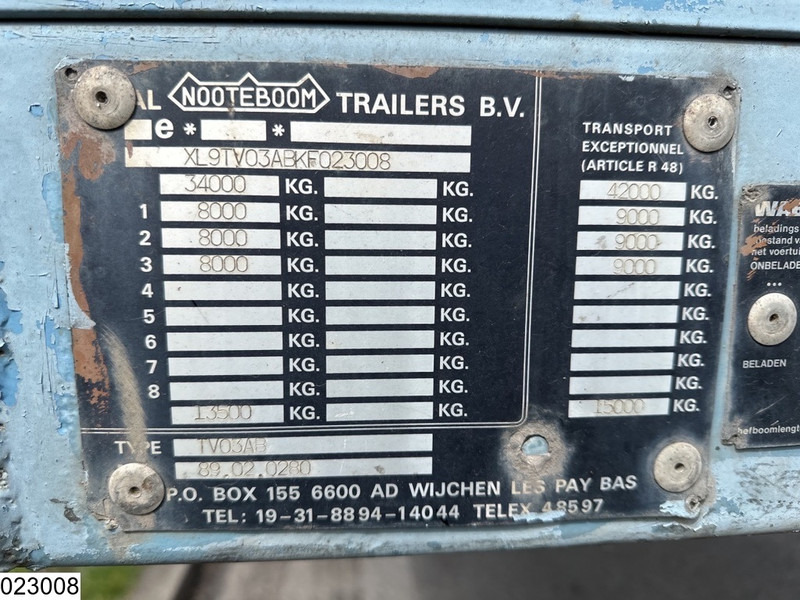 Nooteboom open laadbak 42000 KG, 7,15 mtr extendable - Gjysmë rimorkio e hapur/ Platformë: foto 2 Nooteboom open laadbak 42000 KG, 7,15 mtr extendable - Gjysmë rimorkio e hapur/ Platformë: foto 2