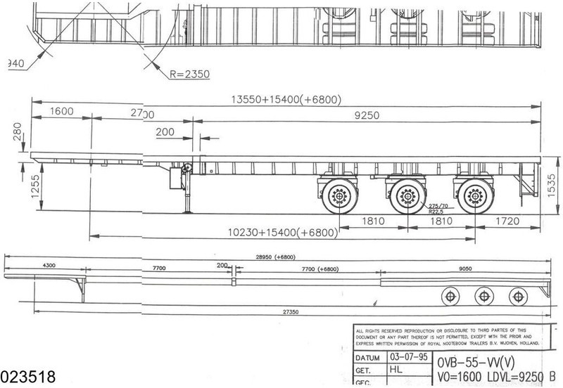 Nooteboom open laadbak 55000 KG, 28.95 m, 2 X Extandable - Gjysmë rimorkio e hapur/ Platformë: foto 2 Nooteboom open laadbak 55000 KG, 28.95 m, 2 X Extandable - Gjysmë rimorkio e hapur/ Platformë: foto 2