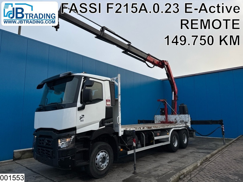 Renault C 380 6x4, EURO 6, Fassi, Steel suspension, Remote - Kamion me karroceri të hapur, Kamion me vinç: foto 1 Renault C 380 6x4, EURO 6, Fassi, Steel suspension, Remote - Kamion me karroceri të hapur, Kamion me vinç: foto 1
